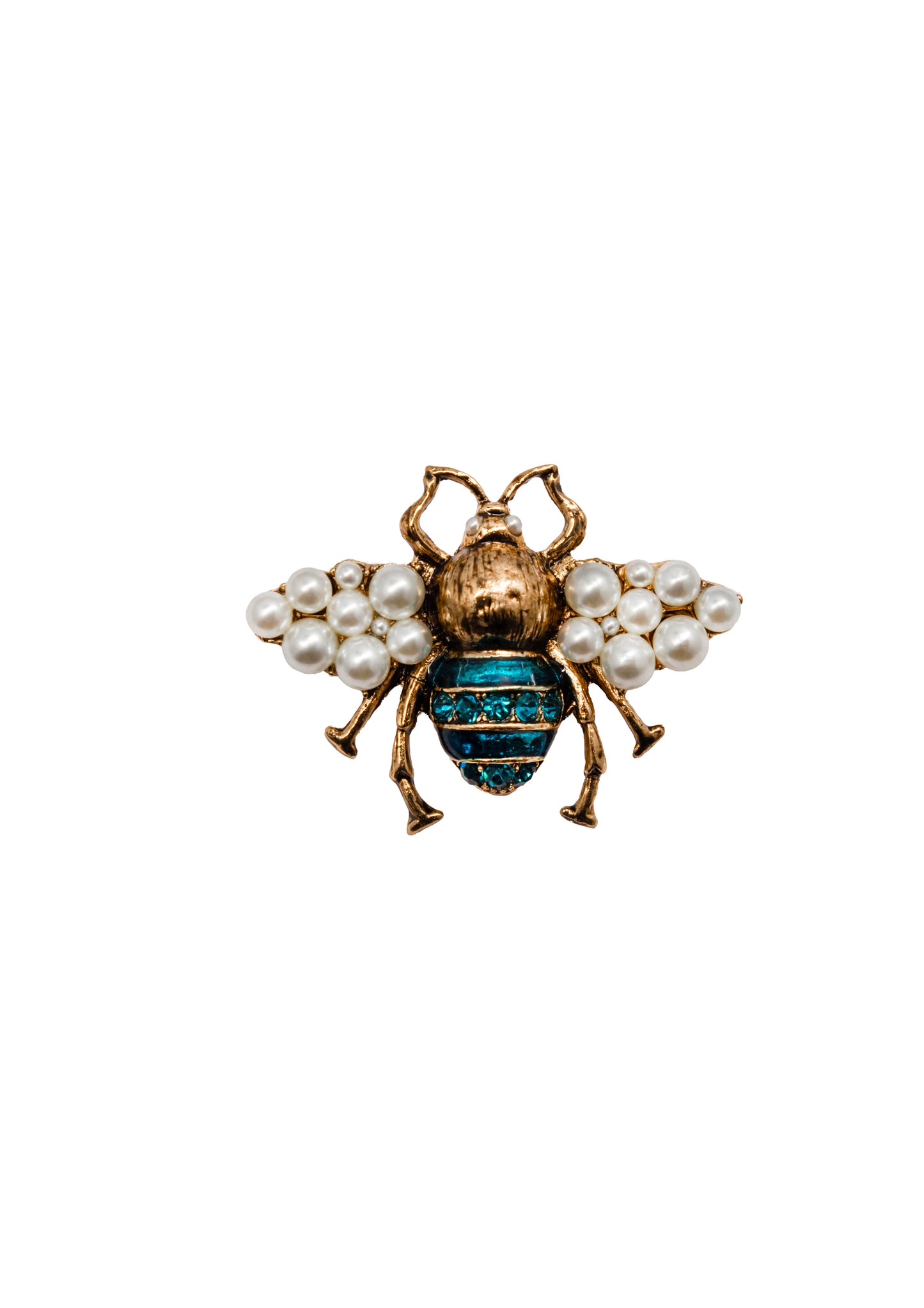 Maud broche blauw