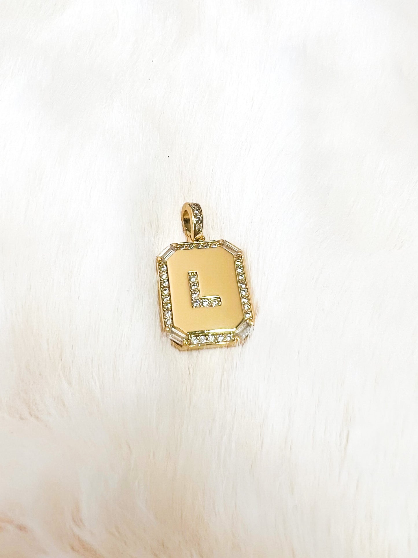 Mirror Initial Gold Charm - My Marble