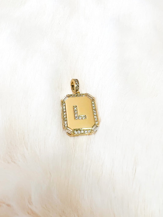 Mirror Initial Gold Charm - My Marble